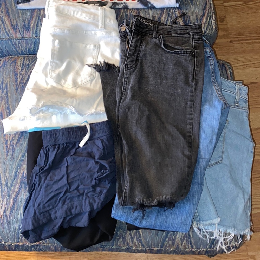 jeans,shorts,skirts